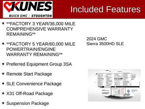 Used 2024 GMC Sierra 3500 SLE image 3