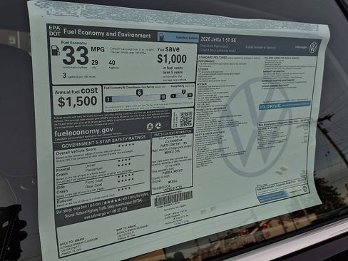 New 2026 Volkswagen Jetta SE FWD image 12