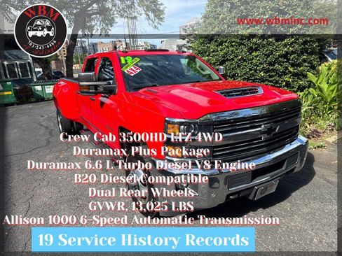Used 2019 Chevrolet Silverado 3500 LTZ w/ Duramax Plus Package AWD/4WD image 1