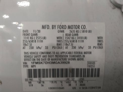 Used 2021 Ford Explorer XLT w/ Equipment Group 202A RWD image 33
