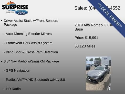 Used 2019 Alfa Romeo Giulia RWD image 7