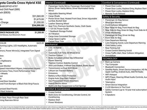 Used 2023 Toyota Corolla Cross AWD Hybrid w/ Convenience Package image 5