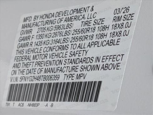 New 2026 Honda Pilot EX-L image 16