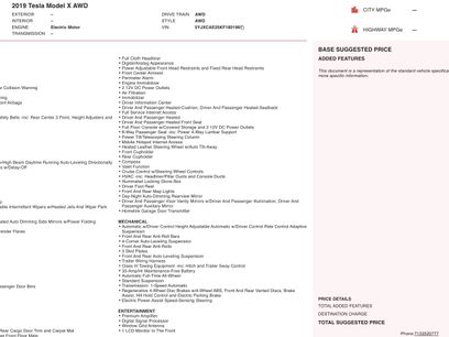 Used 2019 Tesla Model X 75D