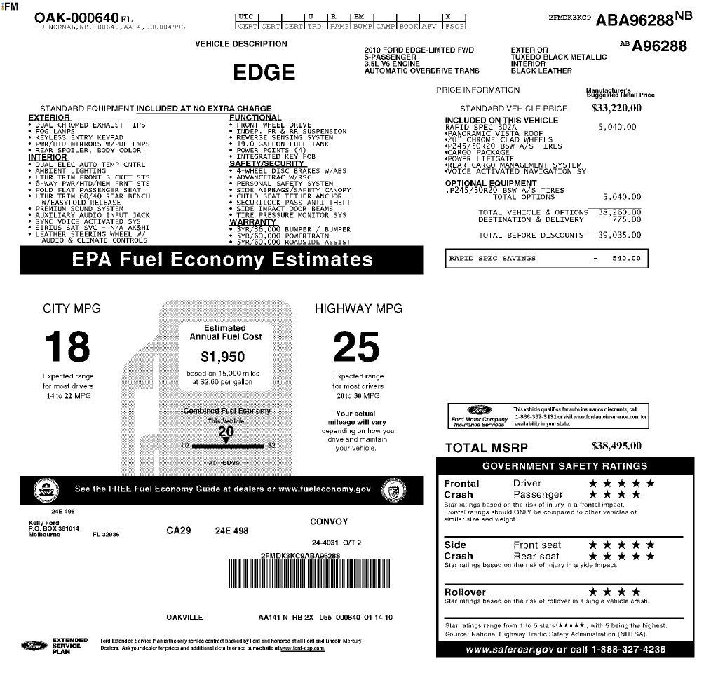 Used 2010 Ford Edge Limited FWD image 4