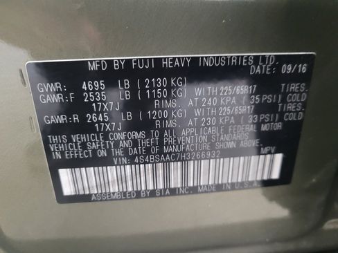 Used 2017 Subaru Outback 2.5i image 33