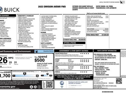 Used 2023 Buick Envision Avenir image 2