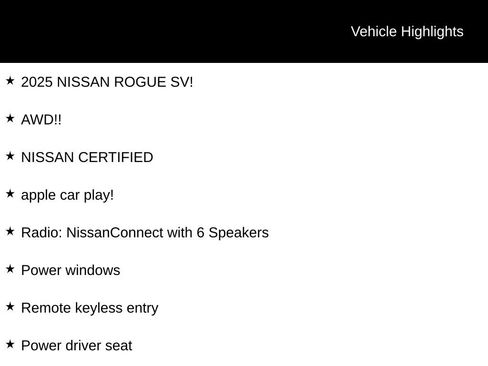 Certified 2025 Nissan Rogue SV AWD/4WD image 6