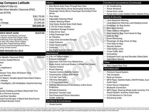 Certified 2023 Jeep Compass Latitude w/ Convenience Group AWD/4WD image 24