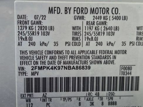 Used 2022 Ford Edge Titanium w/ Equipment Group 301A AWD/4WD image 31