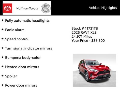 Used 2025 Toyota RAV4 XLE AWD/4WD image 37