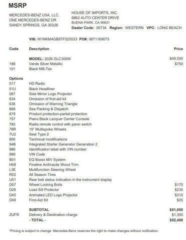 Certified 2026 Mercedes-Benz GLC 300 image 4