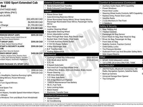 Used 2017 RAM 1500 Sport w/ Sport Premium Group image 10