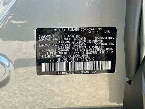 New 2026 Subaru Outback Limited image 33