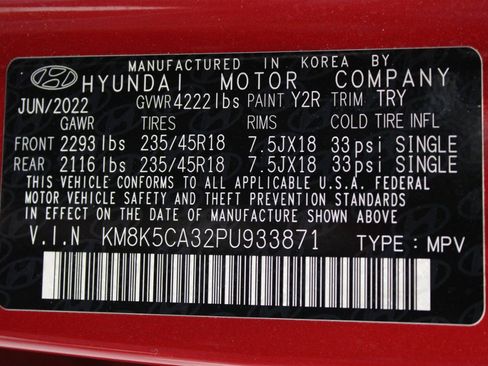 Used 2023 Hyundai Kona Limited AWD/4WD image 88