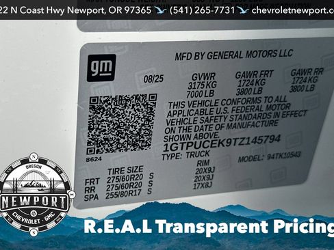 New 2026 GMC Sierra 1500 Elevation w/ LPO, Elevation Black Package AWD/4WD image 30