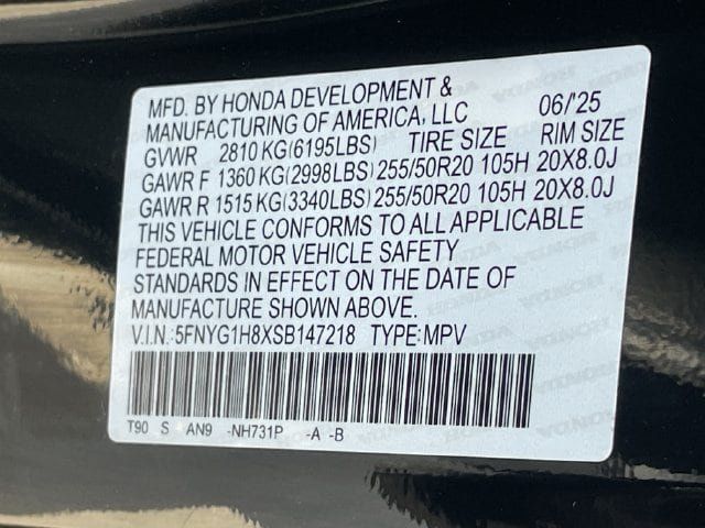 Certified 2025 Honda Pilot Elite image 32