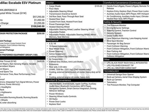 Used 2019 Cadillac Escalade ESV Platinum image 3