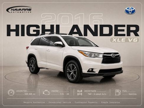 Used 2016 Toyota Highlander XLE FWD image 1