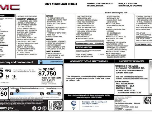 Used 2021 GMC Yukon Denali w/ Denali Ultimate Package image 3