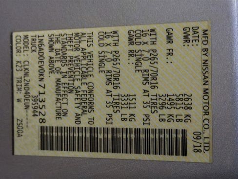 Used 2019 Nissan Frontier SV image 12