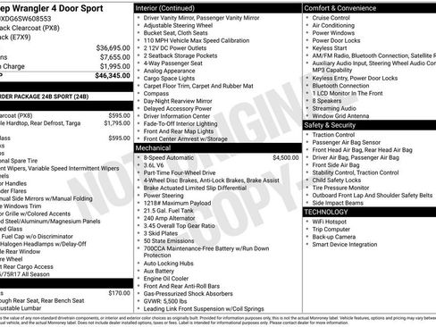 Certified 2025 Jeep Wrangler Unlimited Sport AWD/4WD image 9