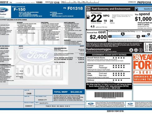 Used 2015 Ford F150 XLT w/ Equipment Group 302A Luxury RWD image 12