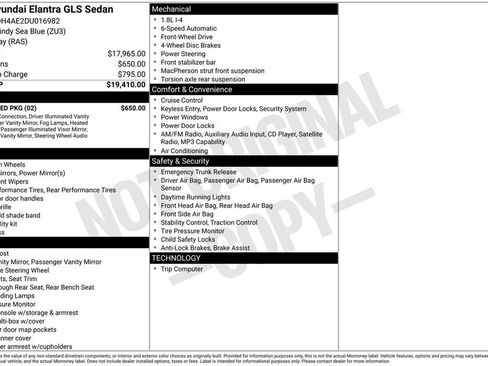 Used 2013 Hyundai Elantra GLS w/ Preferred Pkg FWD image 6