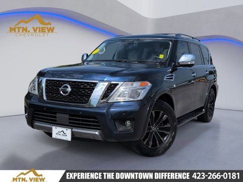 Used 2019 Nissan Armada Platinum w/ Captain's Chairs Package RWD image 1