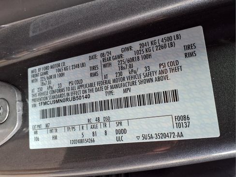 Used 2024 Ford Escape ST-Line w/ Tech Pack #1 AWD/4WD image 23