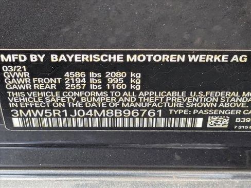 Used 2021 BMW 330i Sedan w/ M Sport Package image 25