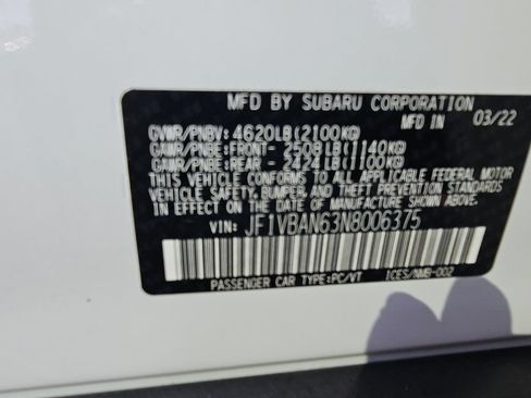 Used 2022 Subaru WRX Limited w/ Popular Package #1A AWD/4WD image 23