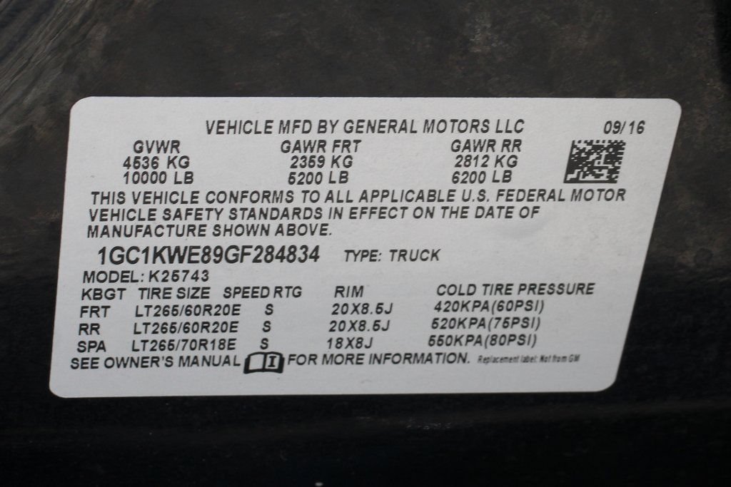 Used 2016 Chevrolet Silverado 2500 LTZ w/ Duramax Plus Package AWD/4WD image 55