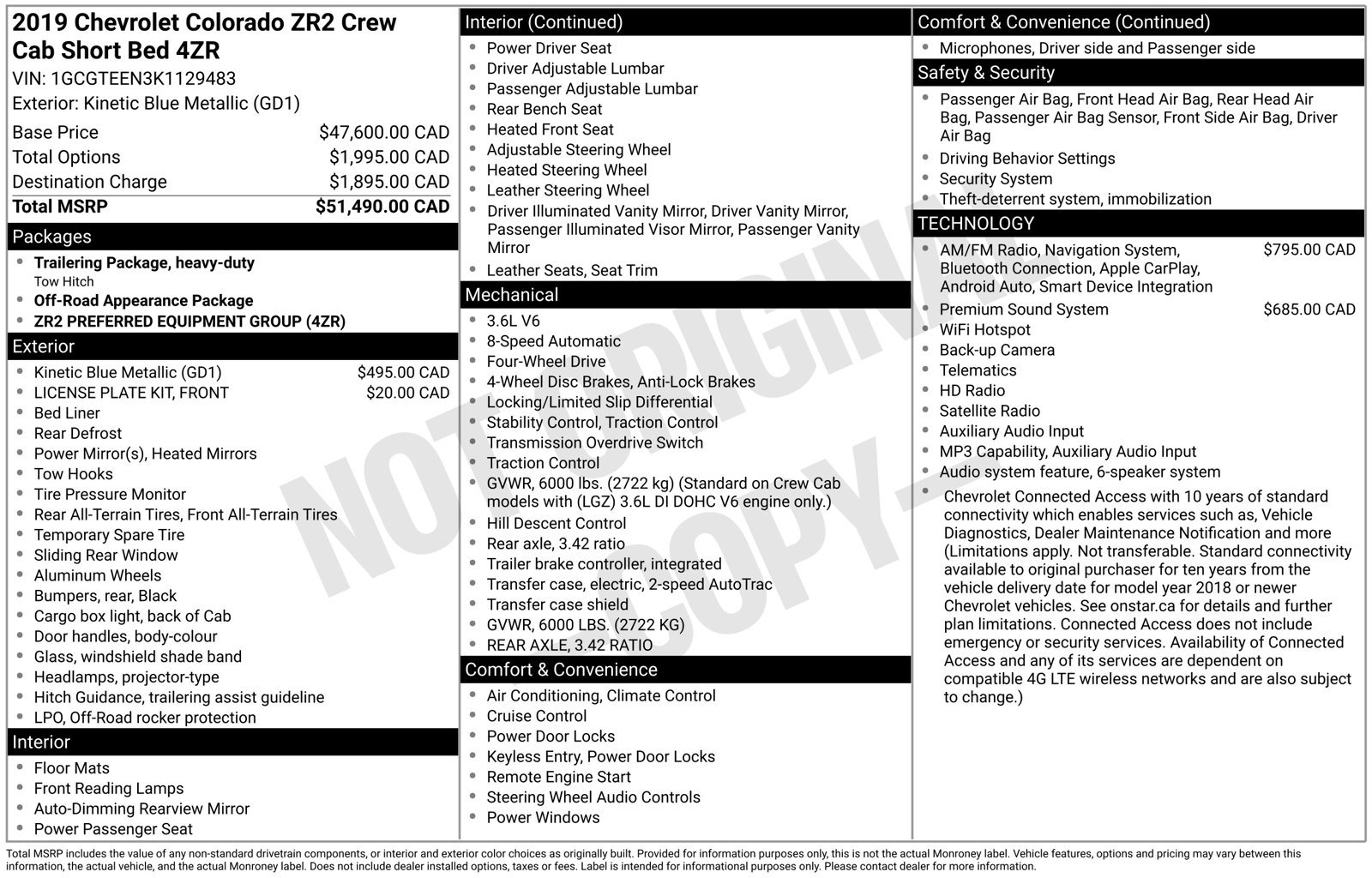 Used 2019 Chevrolet Colorado ZR2 AWD/4WD image 3
