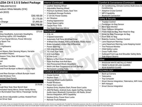 New 2025 MAZDA CX-5 AWD 2.5 S w/ Select Package image 32