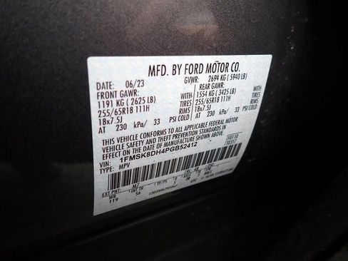Certified 2023 Ford Explorer XLT w/ Equipment Group 202A image 22