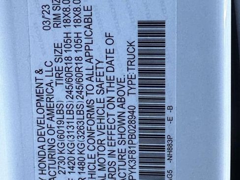 Certified 2023 Honda Ridgeline Black Edition image 30