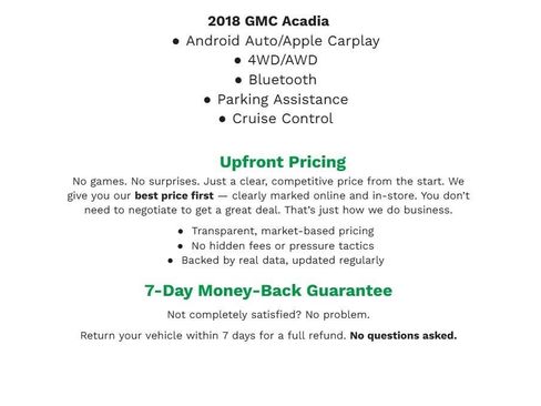 Used 2018 GMC Acadia SLE w/ Driver Alert Package I image 2