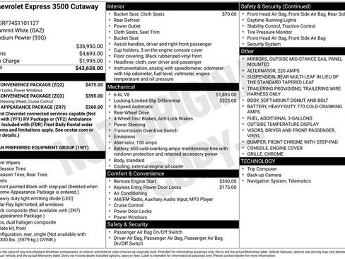 New 2025 Chevrolet Express 3500 Work Van w/ Power Convenience Package image 27