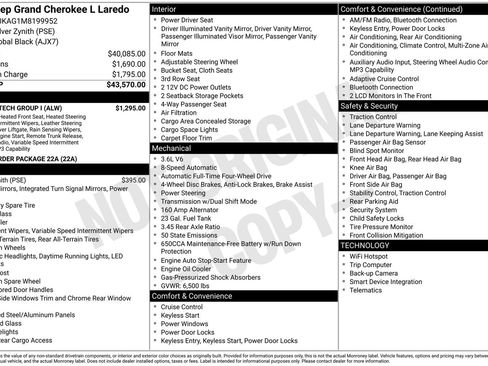 Used 2021 Jeep Grand Cherokee L Laredo w/ Luxury Tech Group I image 6