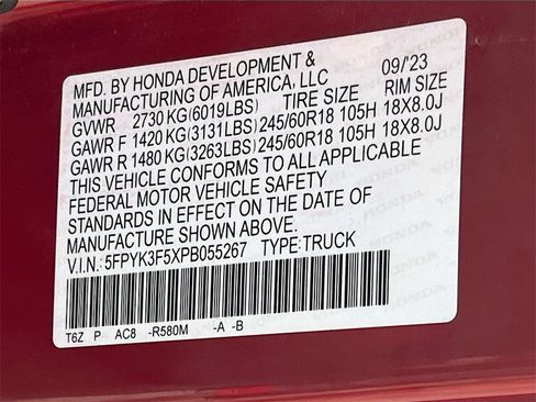 Used 2023 Honda Ridgeline RTL image 32