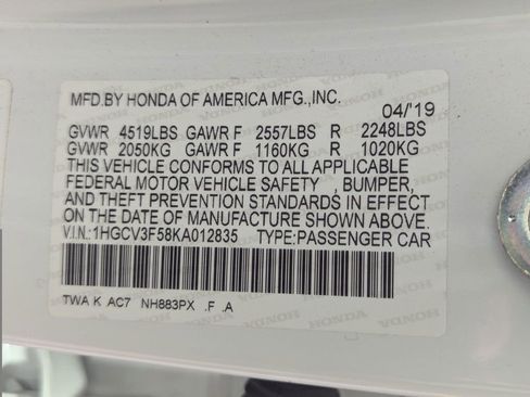 Used 2019 Honda Accord EX-L image 61