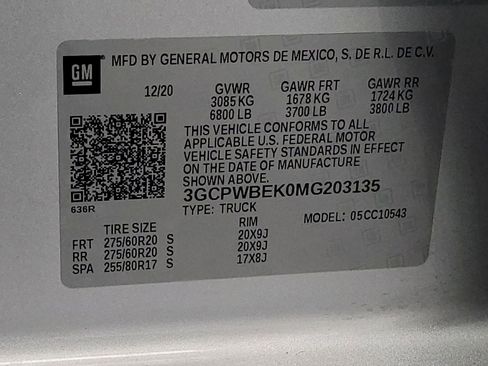 Used 2021 Chevrolet Silverado 1500 Custom image 33