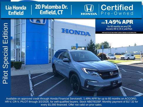Certified 2022 Honda Pilot Special Edition image 1