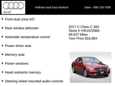 Used 2017 Mercedes-Benz C 300 4MATIC Sedan image 18