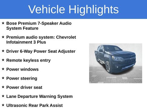 Certified 2022 Chevrolet Colorado Z71 w/ Safety Package AWD/4WD image 5