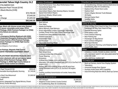 Used 2021 Chevrolet Tahoe High Country AWD/4WD image 38