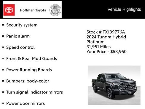 Used 2024 Toyota Tundra Platinum AWD/4WD image 36