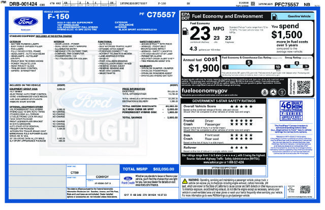 Used 2023 Ford F150 XLT w/ Equipment Group 302A High AWD/4WD image 39