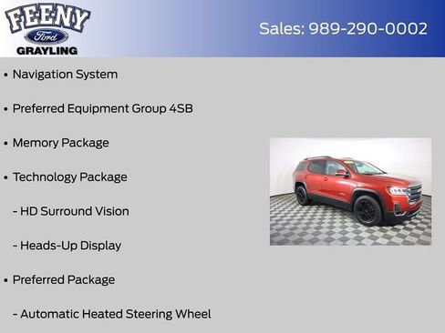 Used 2021 GMC Acadia AT4 w/ Technology Package image 8